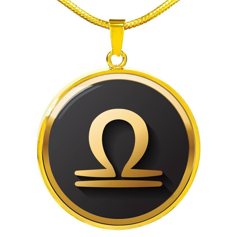 Libra Zodiac Exclusive Design Necklace Made From Stainless Steel or 18k Gold - ZodiacFanatic