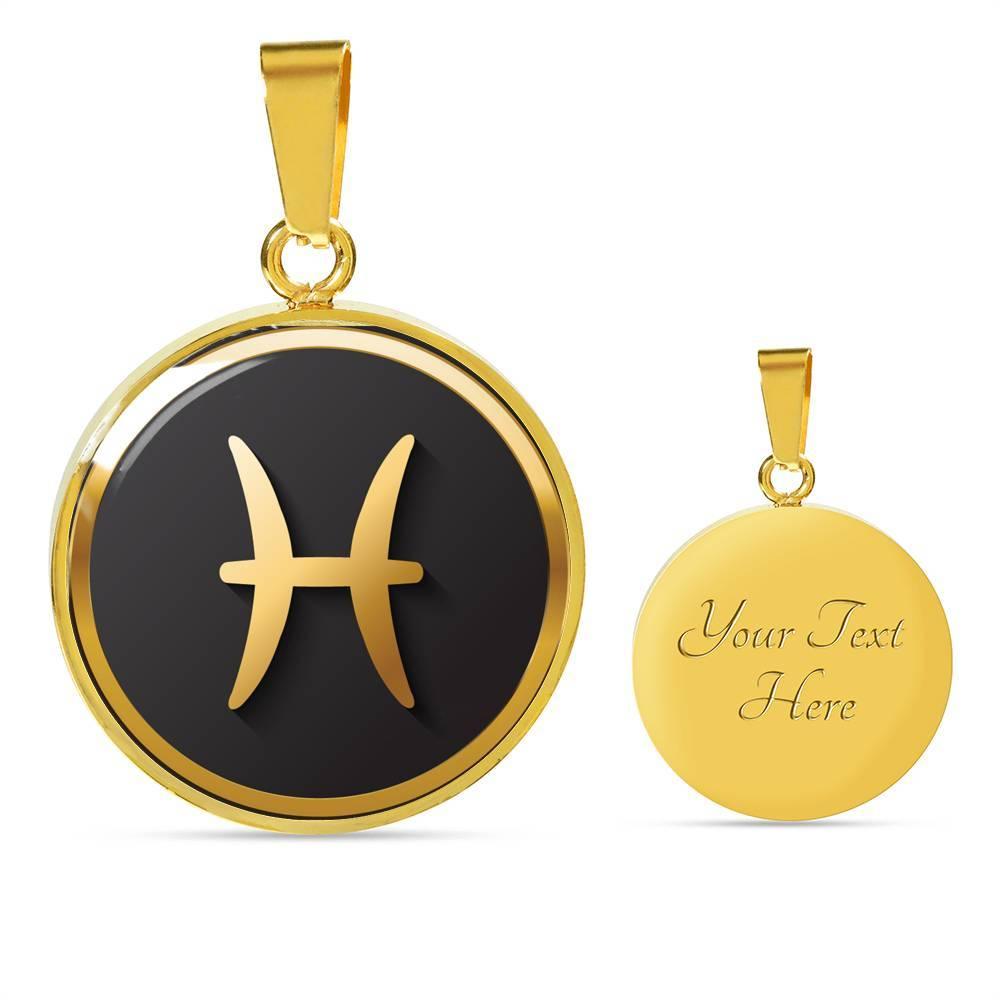 Pisces Zodiac Exclusive Design Necklace Made From Stainless Steel or 18k Gold - ZodiacFanatic