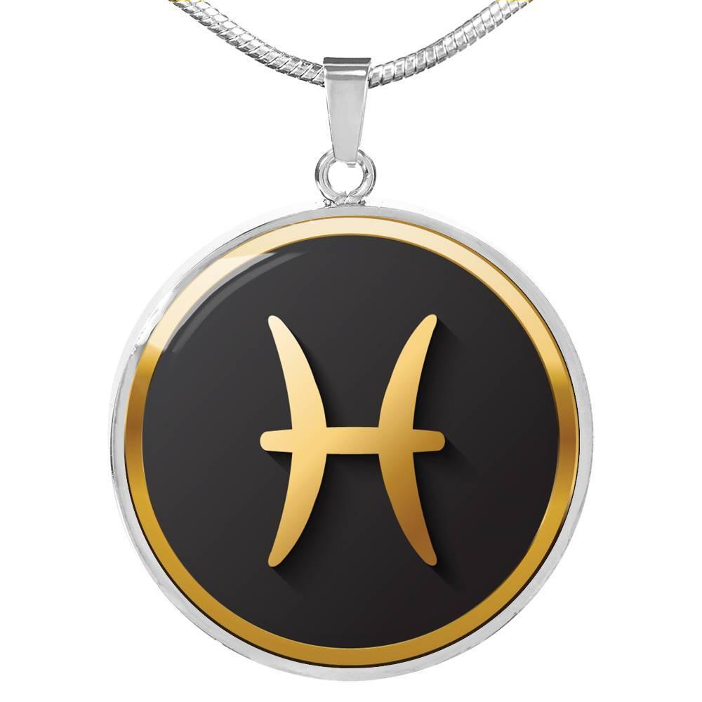 Pisces Zodiac Exclusive Design Necklace Made From Stainless Steel or 18k Gold - ZodiacFanatic