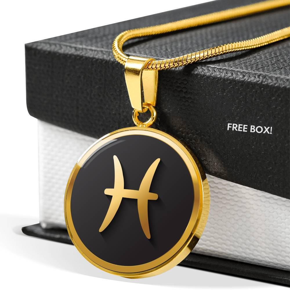 Pisces Zodiac Exclusive Design Necklace Made From Stainless Steel or 18k Gold - ZodiacFanatic