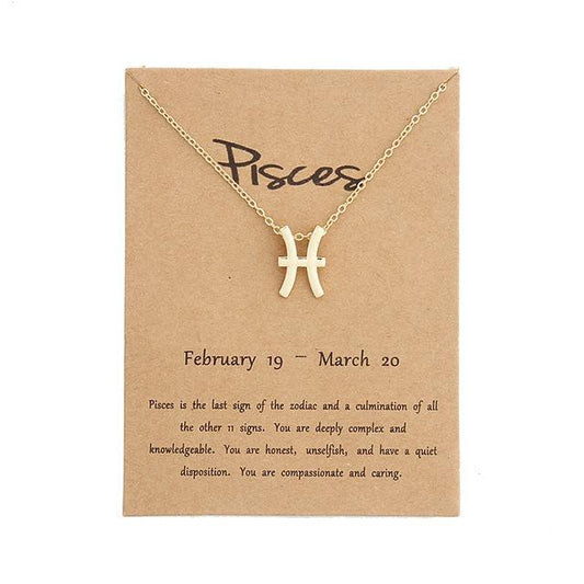 Pisces Zodiac Sign Necklace - ZodiacFanatic