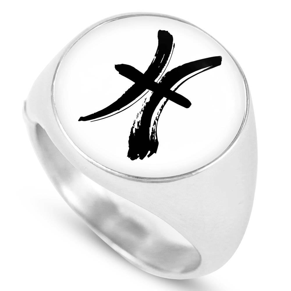 Pisces Zodiac Stainless Steel or 18k Gold Ring - ZodiacFanatic