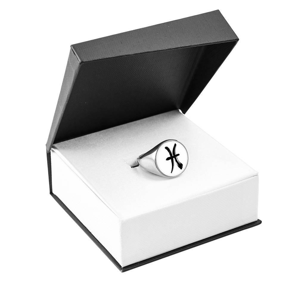 Pisces Zodiac Stainless Steel or 18k Gold Ring - ZodiacFanatic