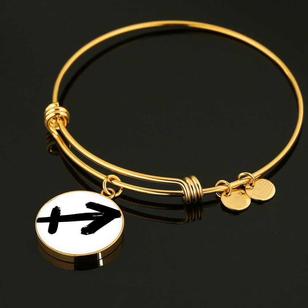 Sagittarius Zodiac Adjustable Creative Bangle made from Stainless Steel or 18k Gold - ZodiacFanatic