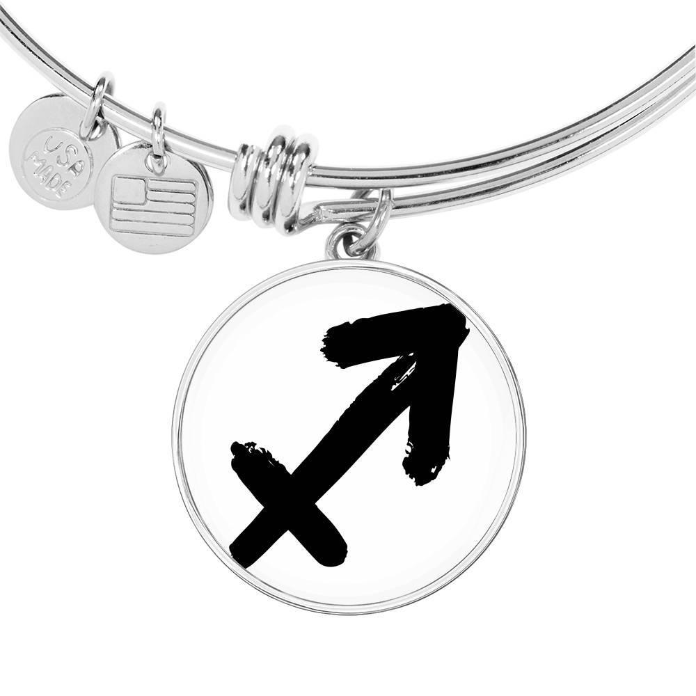 Sagittarius Zodiac Adjustable Creative Bangle made from Stainless Steel or 18k Gold - ZodiacFanatic