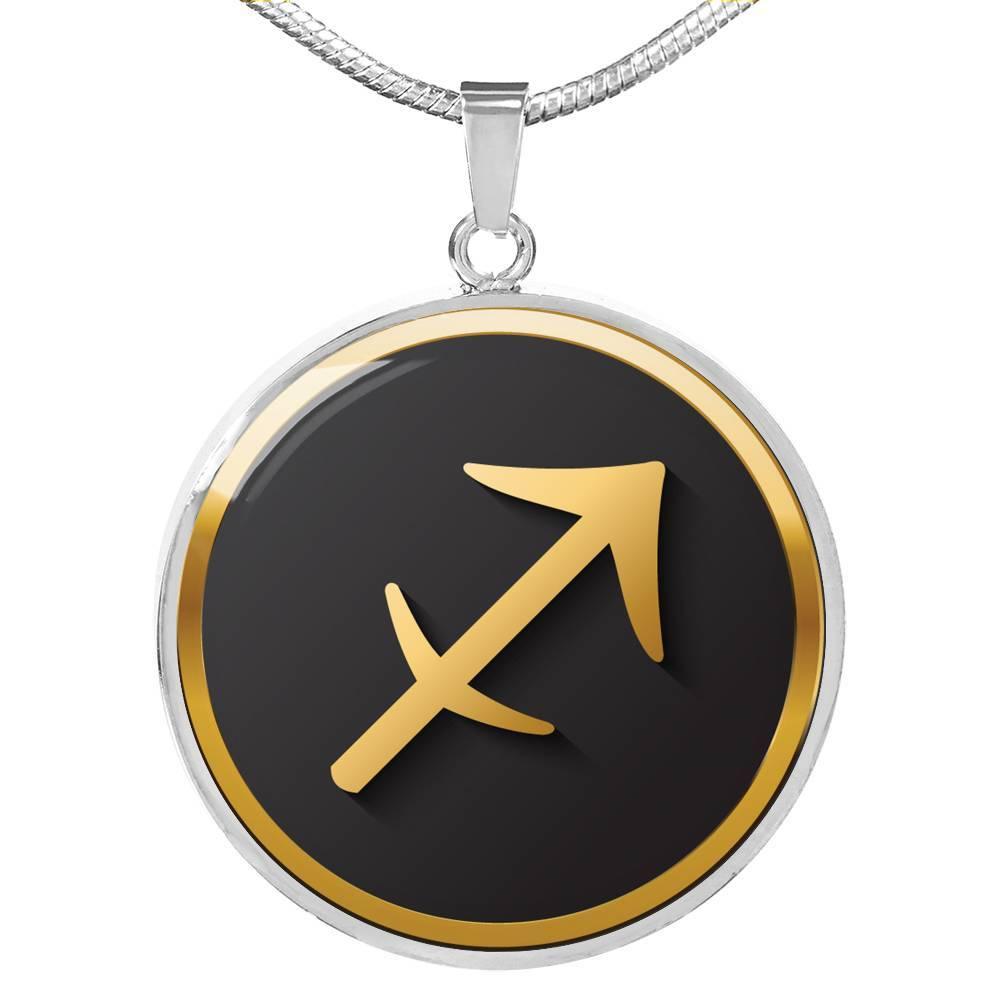 Sagittarius Zodiac Exclusive Design Necklace Made From Stainless Steel or 18k Gold - ZodiacFanatic