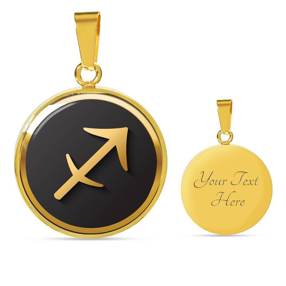 Sagittarius Zodiac Exclusive Design Necklace Made From Stainless Steel or 18k Gold - ZodiacFanatic