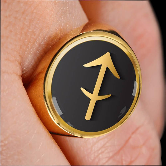 Sagittarius Zodiac Exclusive Design Ring Made From Stainless Steel or 18k Gold - ZodiacFanatic