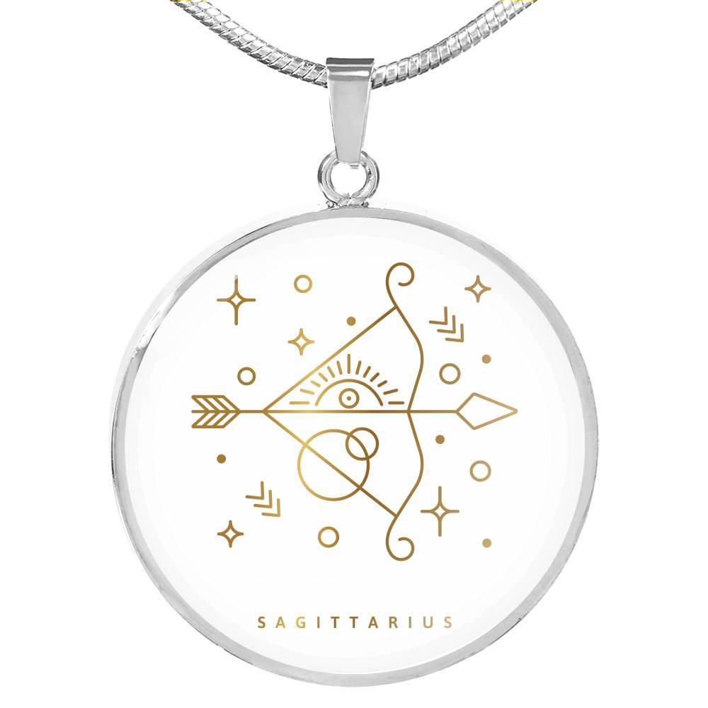 Sagittarius Zodiac Luxury Necklace made from Stainless Steel or 18k - ZodiacFanatic