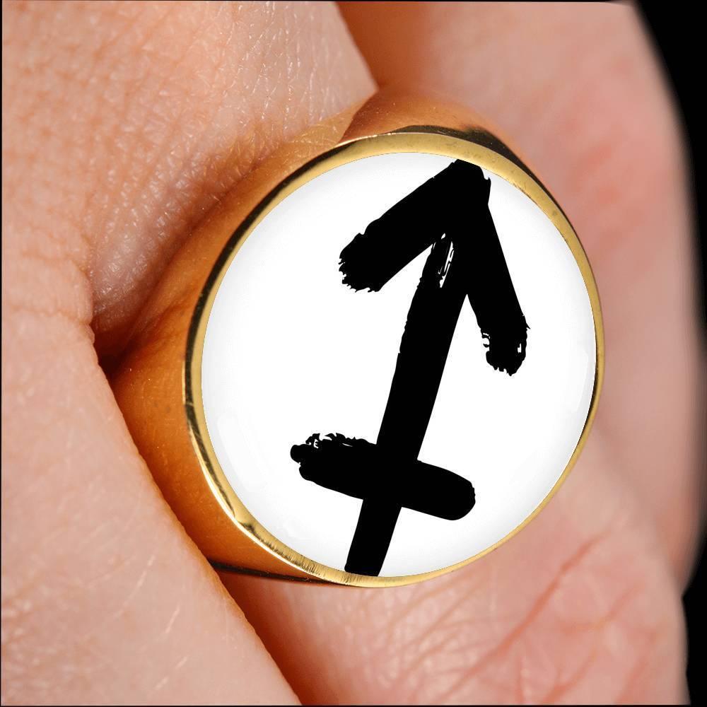 Sagittarius Zodiac Stainless Steel or 18k Gold Ring - ZodiacFanatic