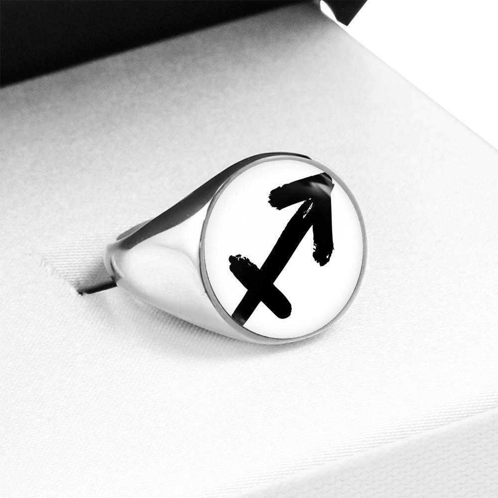 Sagittarius Zodiac Stainless Steel or 18k Gold Ring - ZodiacFanatic