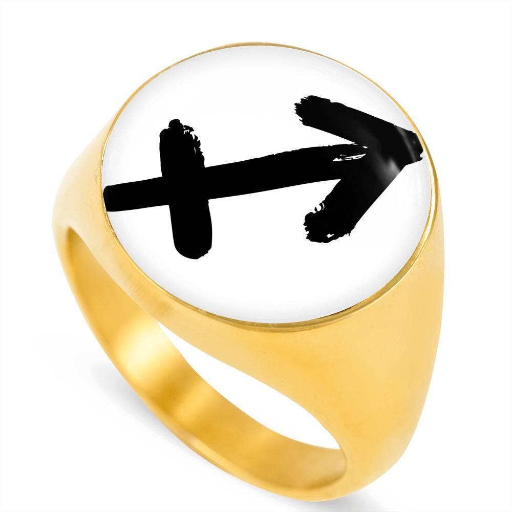 Sagittarius Zodiac Stainless Steel or 18k Gold Ring - ZodiacFanatic