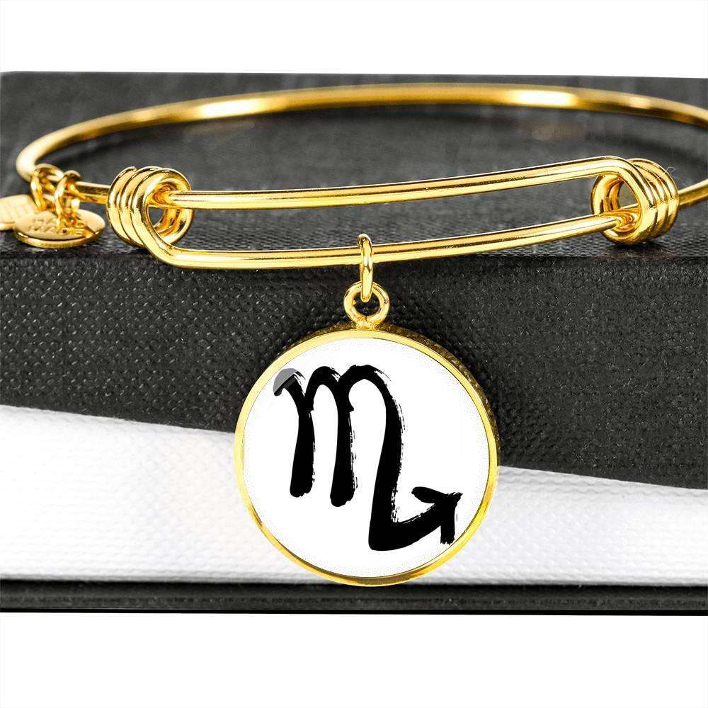 Scorpio Zodiac Adjustable Creative Bangle made from Stainless Steel or 18k Gold - ZodiacFanatic