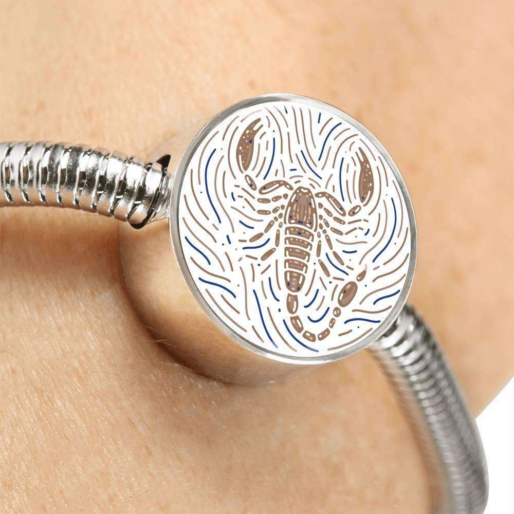 Scorpio Zodiac Artistic Stainless Steel Bracelet - ZodiacFanatic