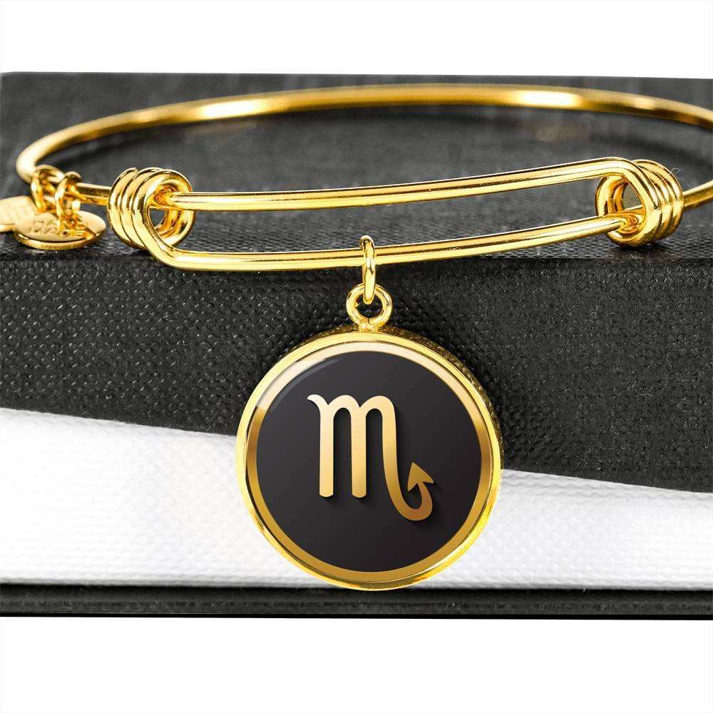 Scorpio Zodiac Exclusive Design Bangle Made From Stainless Steel or 18k Gold - ZodiacFanatic