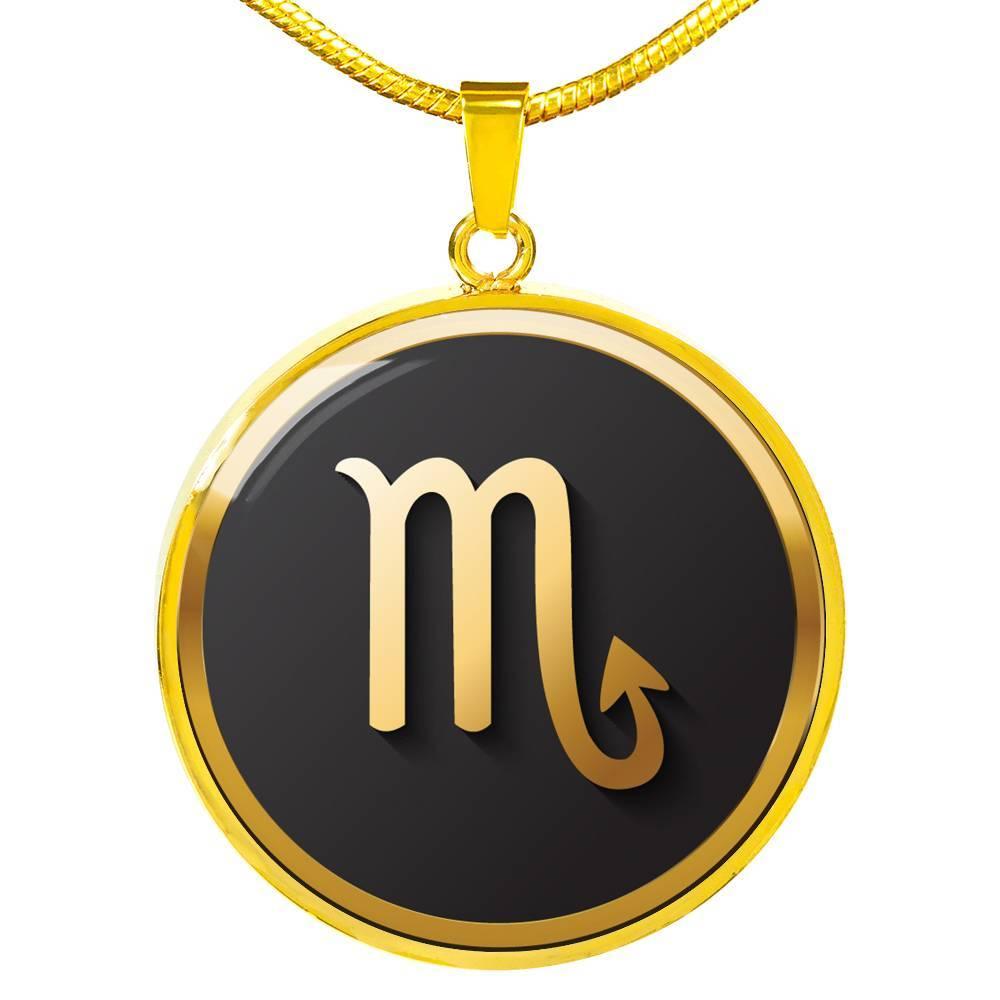 Scorpio Zodiac Exclusive Design Necklace Made From Stainless Steel or 18k Gold - ZodiacFanatic