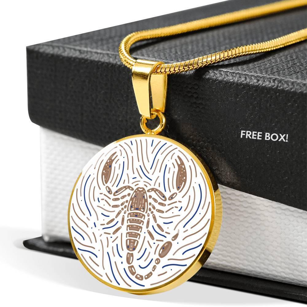 Scorpio Zodiac Luxury Stainless Steel or 18k Gold Artistic Necklace - ZodiacFanatic