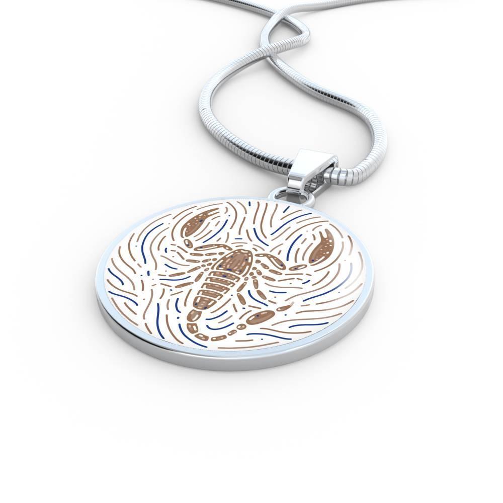 Scorpio Zodiac Luxury Stainless Steel or 18k Gold Artistic Necklace - ZodiacFanatic