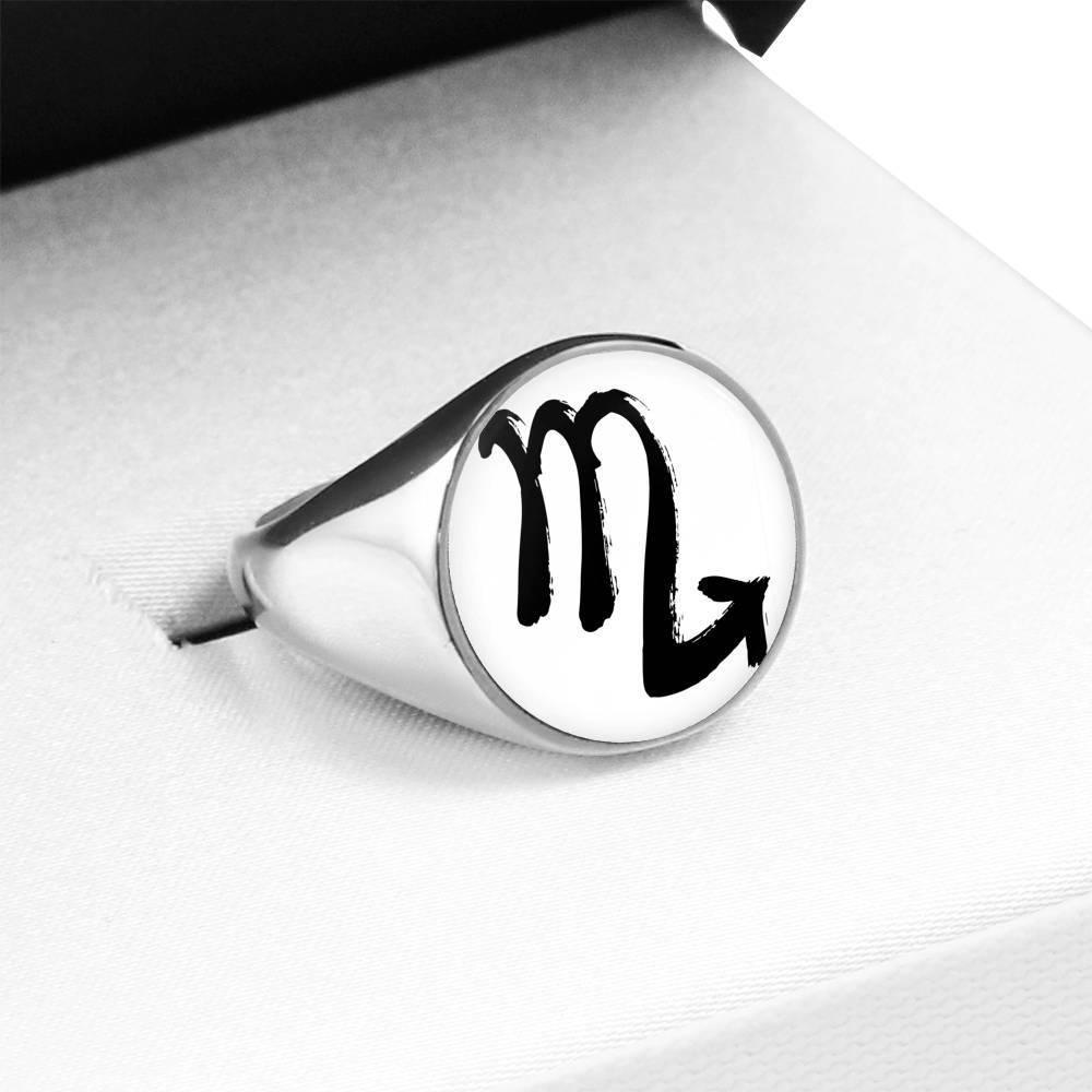 Scorpio Zodiac Stainless Steel or 18k Gold Ring - ZodiacFanatic