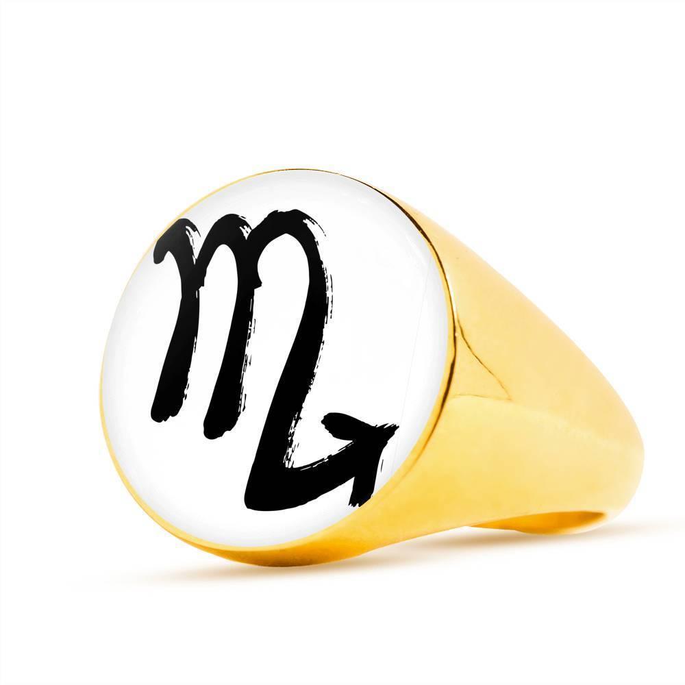 Scorpio Zodiac Stainless Steel or 18k Gold Ring - ZodiacFanatic