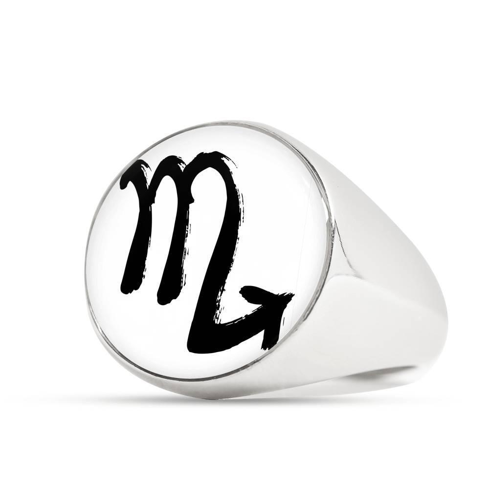 Scorpio Zodiac Stainless Steel or 18k Gold Ring - ZodiacFanatic