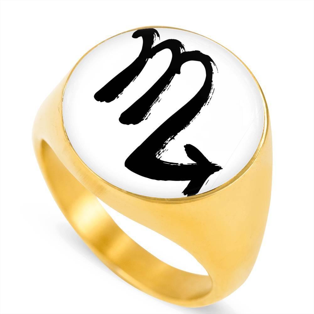 Scorpio Zodiac Stainless Steel or 18k Gold Ring - ZodiacFanatic