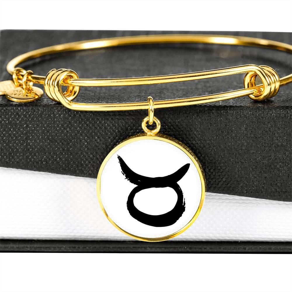 Taurus Zodiac Adjustable Creative Bangle made from Stainless Steel or 18k Gold - ZodiacFanatic