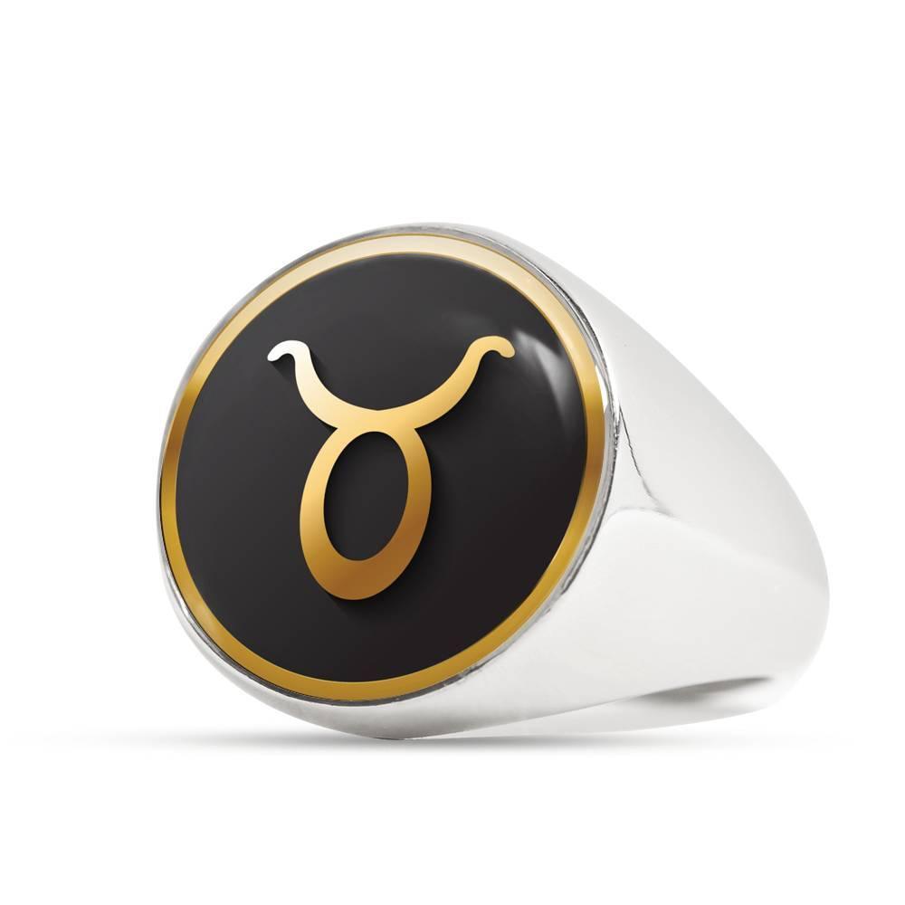 Taurus Zodiac Exclusive Design Ring Made From Stainless Steel or 18k Gold - ZodiacFanatic