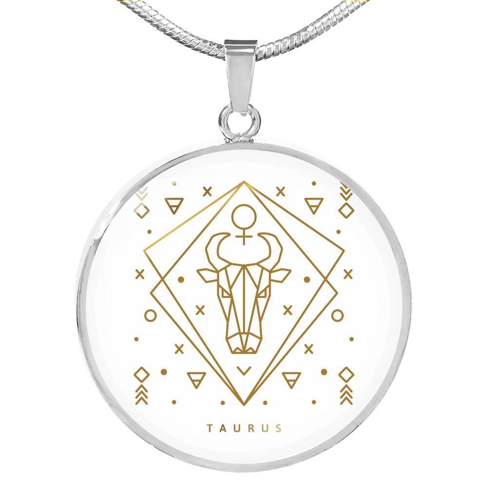 Taurus Zodiac Luxury Necklace made from Stainless Steel or 18k Gold - ZodiacFanatic