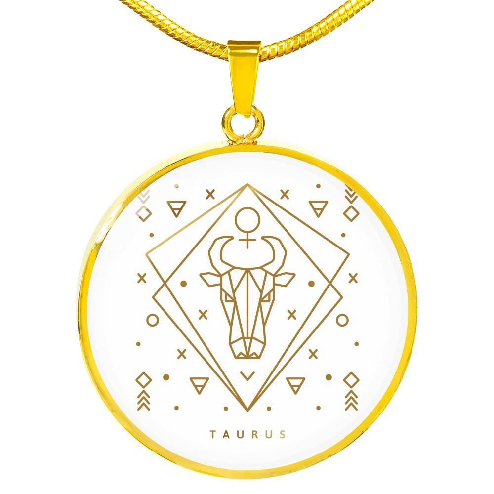 Taurus Zodiac Luxury Necklace made from Stainless Steel or 18k Gold - ZodiacFanatic