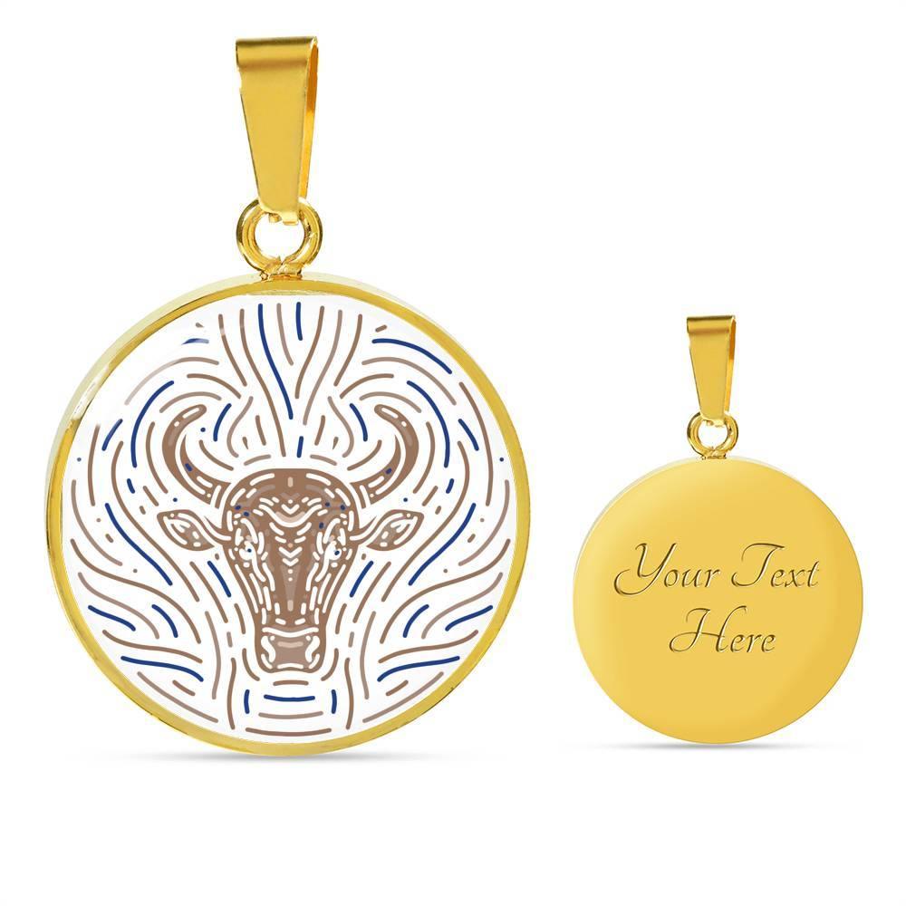 Taurus Zodiac Luxury Stainless Steel or 18k Gold Artistic Necklace - ZodiacFanatic