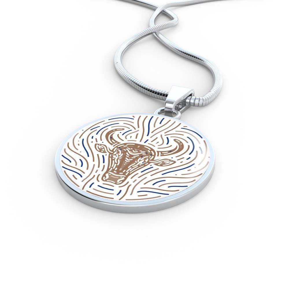 Taurus Zodiac Luxury Stainless Steel or 18k Gold Artistic Necklace - ZodiacFanatic