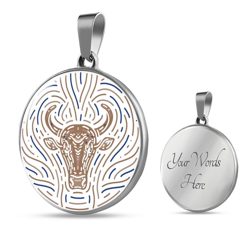 Taurus Zodiac Luxury Stainless Steel or 18k Gold Artistic Necklace - ZodiacFanatic