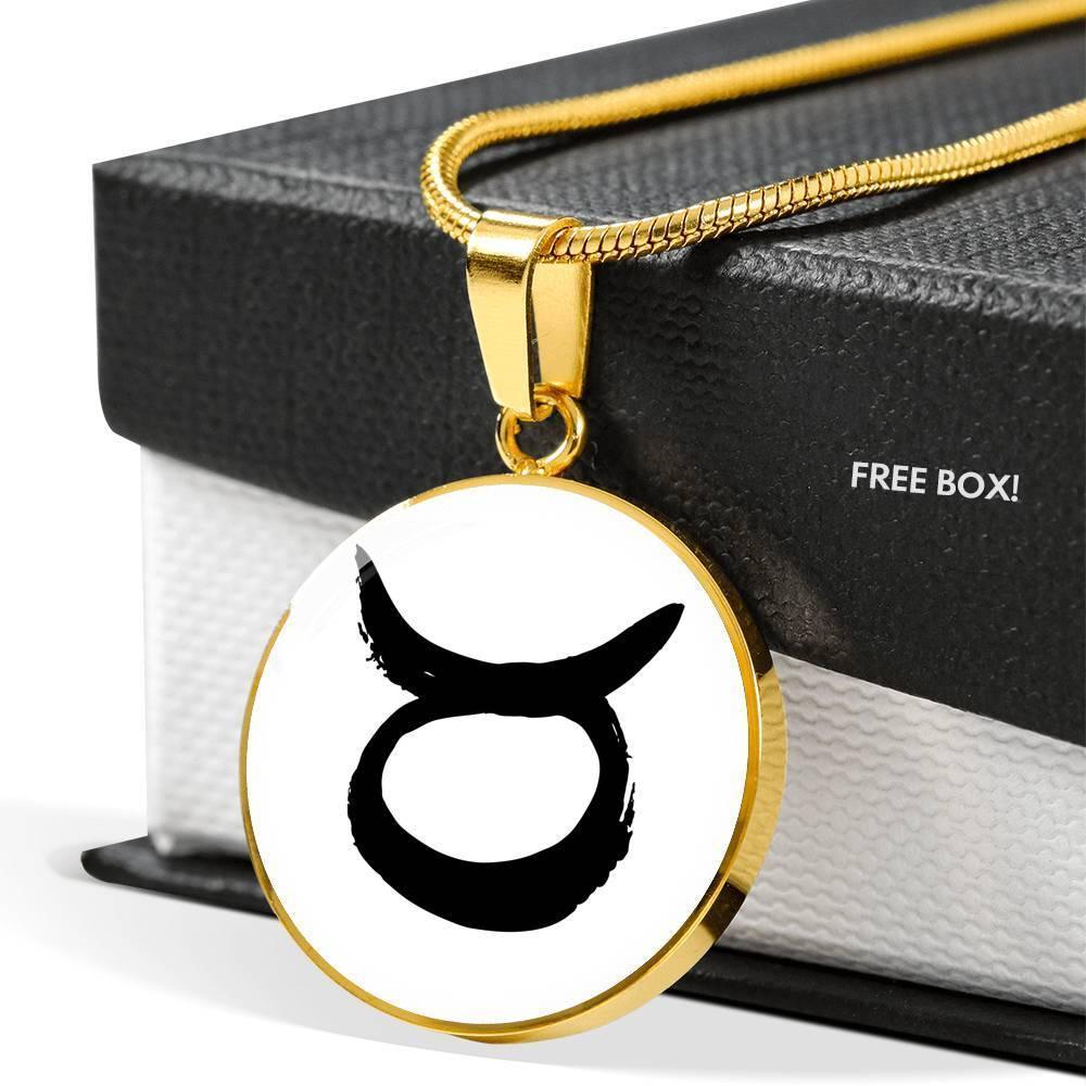 Taurus Zodiac Stainless Steel or 18k Gold Necklace - ZodiacFanatic