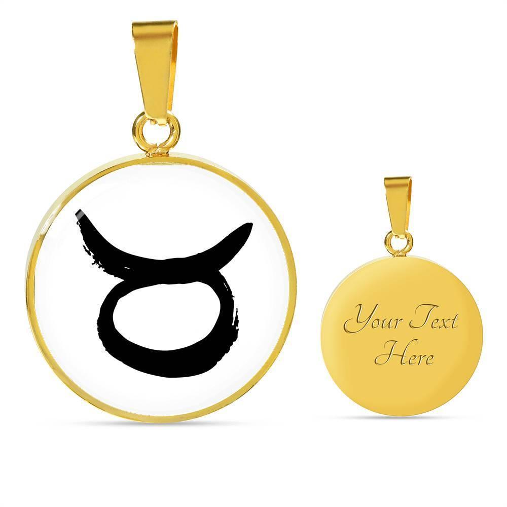 Taurus Zodiac Stainless Steel or 18k Gold Necklace - ZodiacFanatic