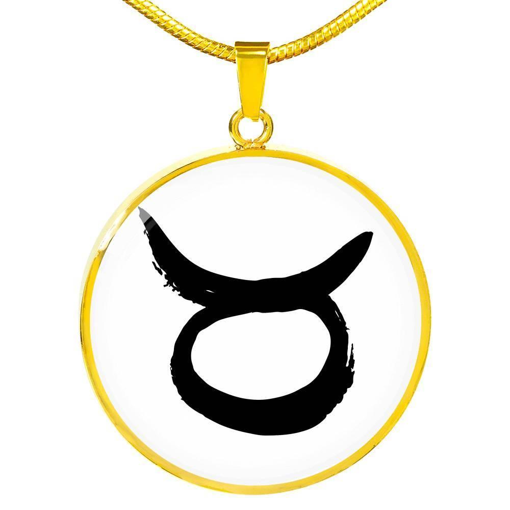 Taurus Zodiac Stainless Steel or 18k Gold Necklace - ZodiacFanatic