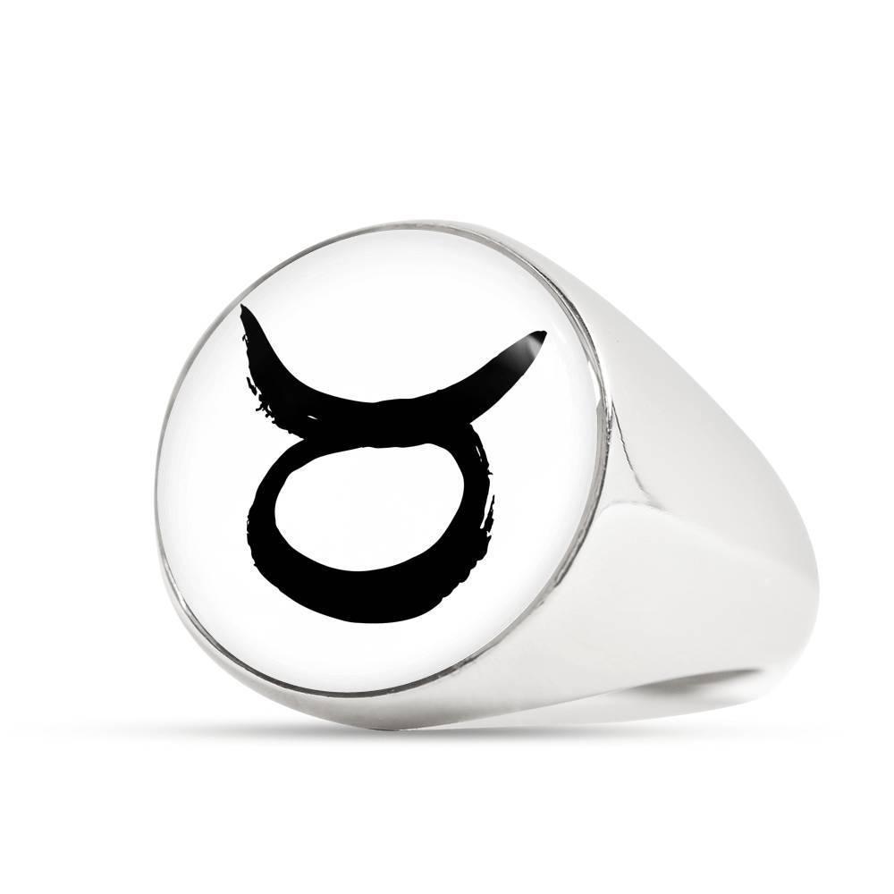 Taurus Zodiac Stainless Steel or 18k Gold Ring - ZodiacFanatic