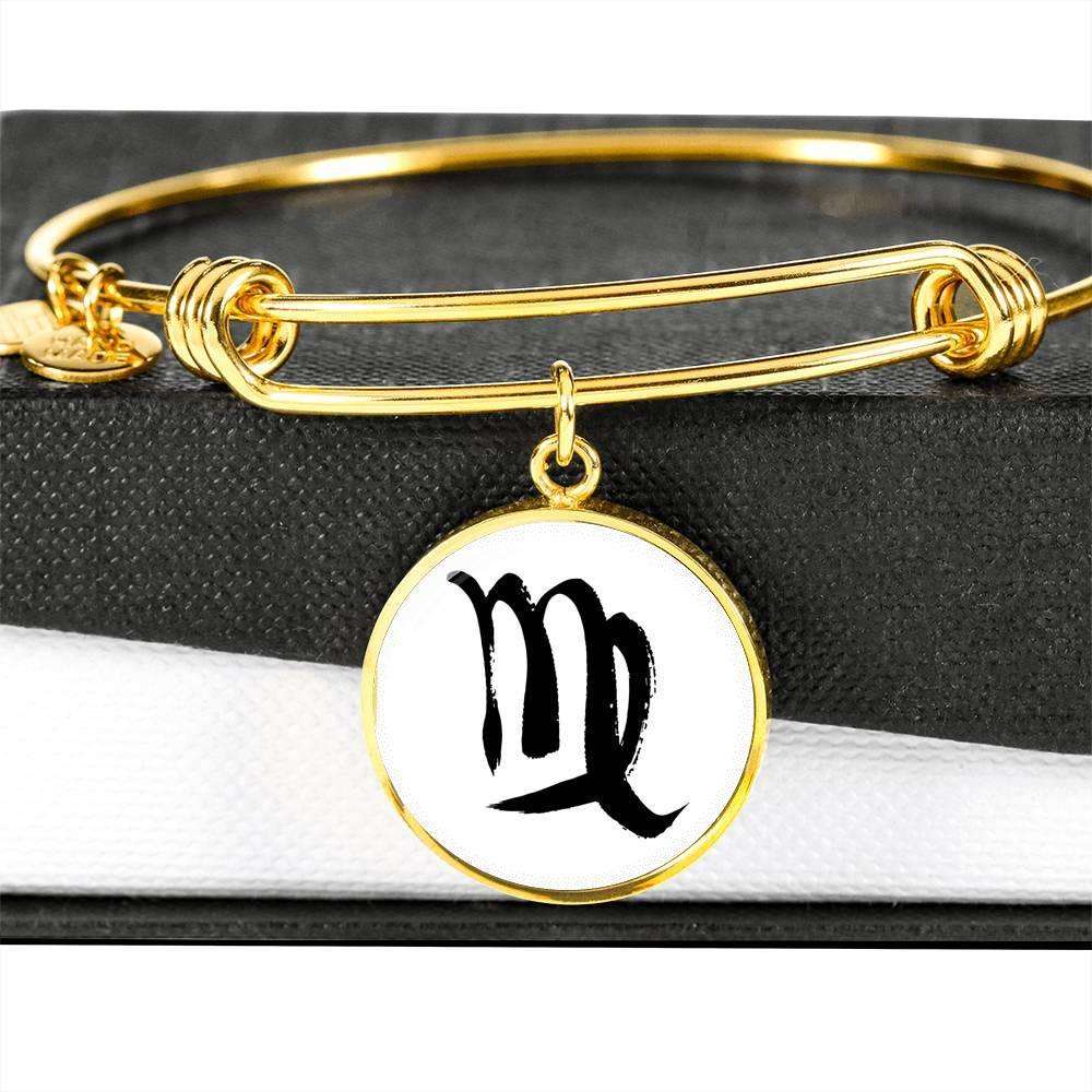 Virgo Zodiac Adjustable Creative Bangle made from Stainless Steel or 18k Gold - ZodiacFanatic