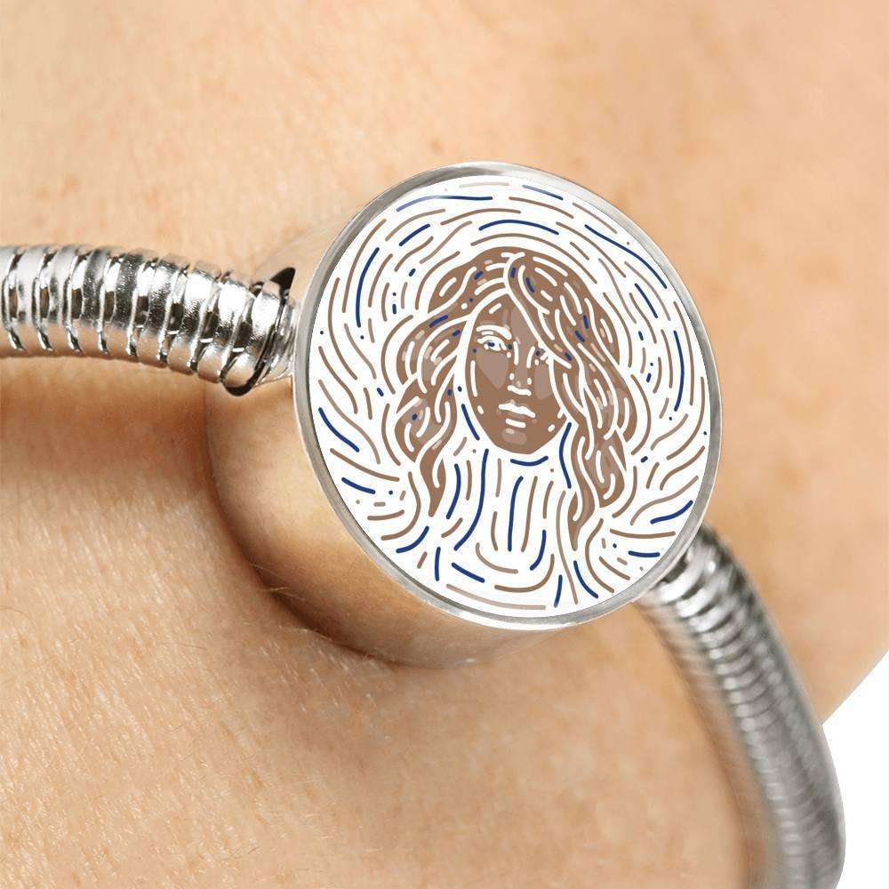 Virgo Zodiac Artistic Stainless Steel Bracelet - ZodiacFanatic