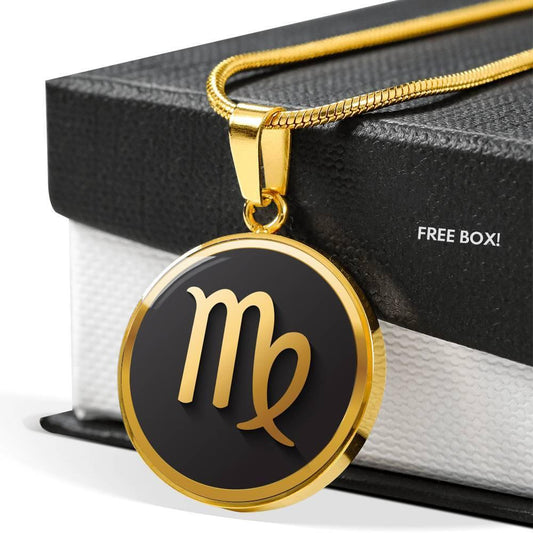 Virgo Zodiac Exclusive Design Necklace Made From Stainless Steel or 18k Gold - ZodiacFanatic