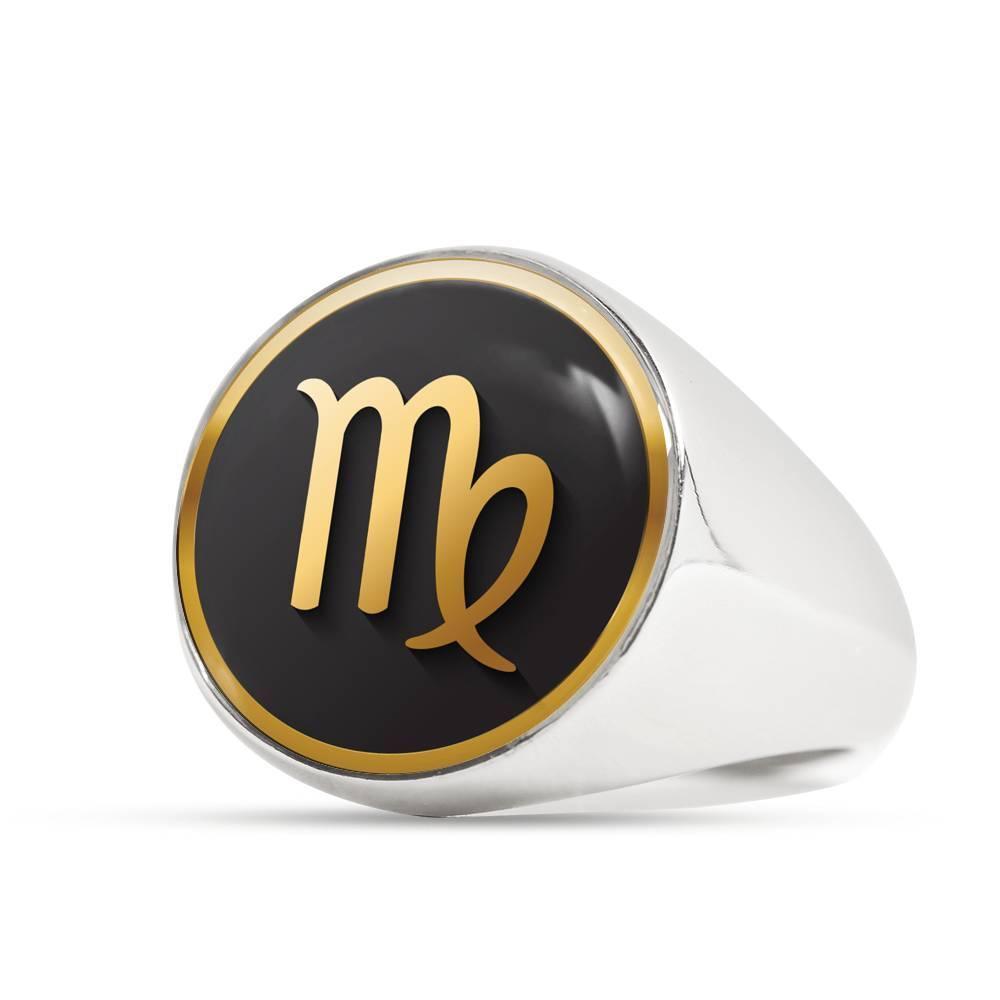 Virgo Zodiac Exclusive Design Ring Made From Stainless Steel or 18k Gold - ZodiacFanatic