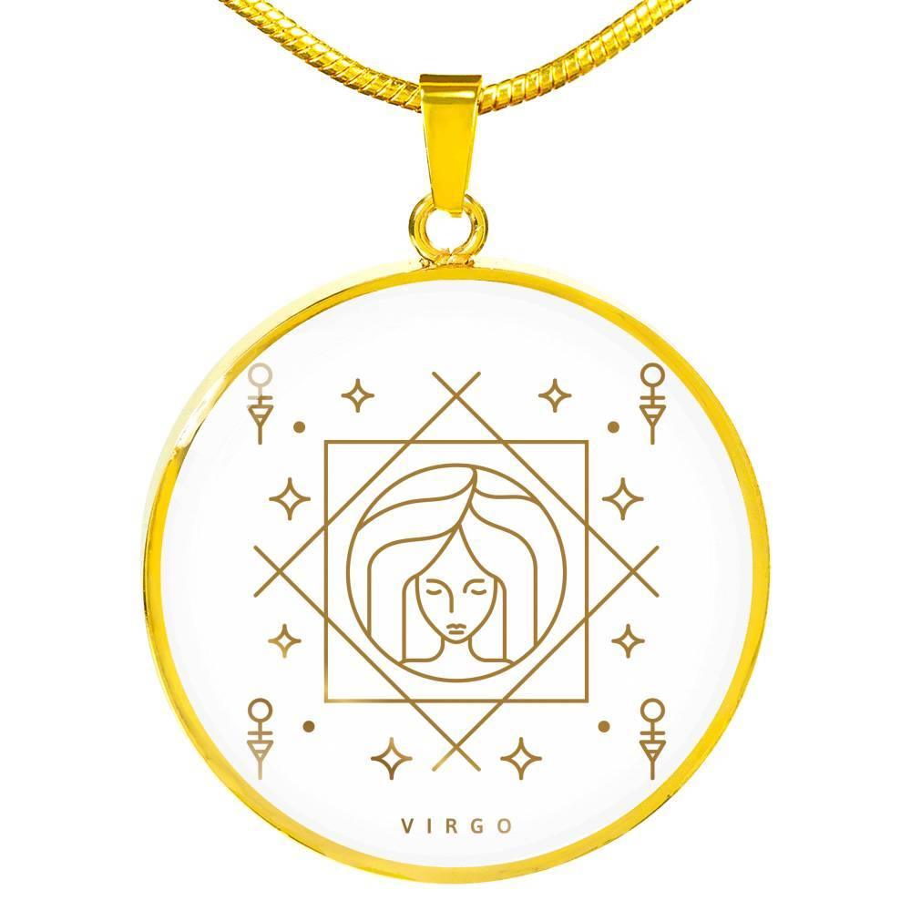 Virgo Zodiac Luxury Necklace made from Stainless Steel or 18k - ZodiacFanatic