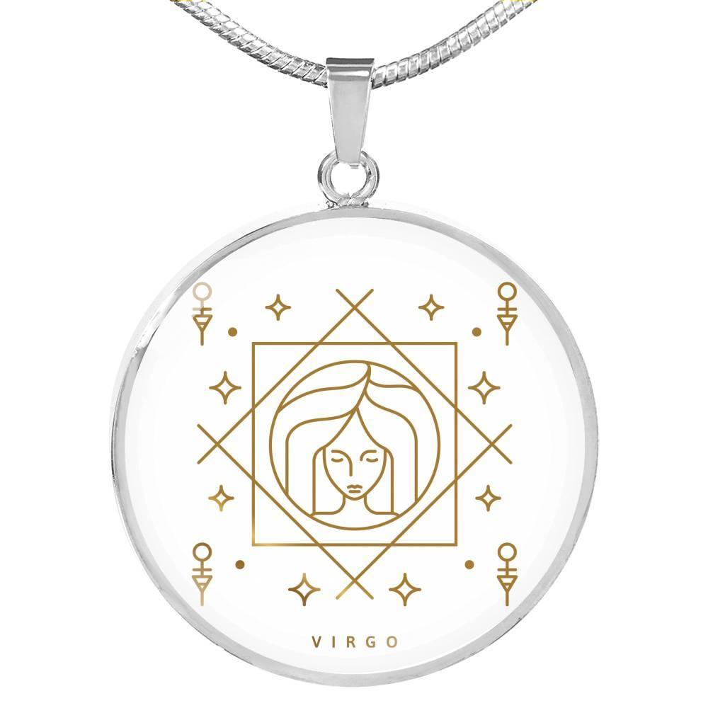 Virgo Zodiac Luxury Necklace made from Stainless Steel or 18k - ZodiacFanatic