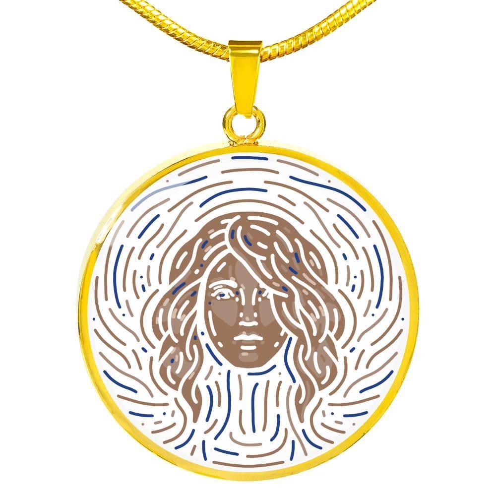 Virgo Zodiac Luxury Stainless Steel or 18k Gold Artistic Necklace - ZodiacFanatic