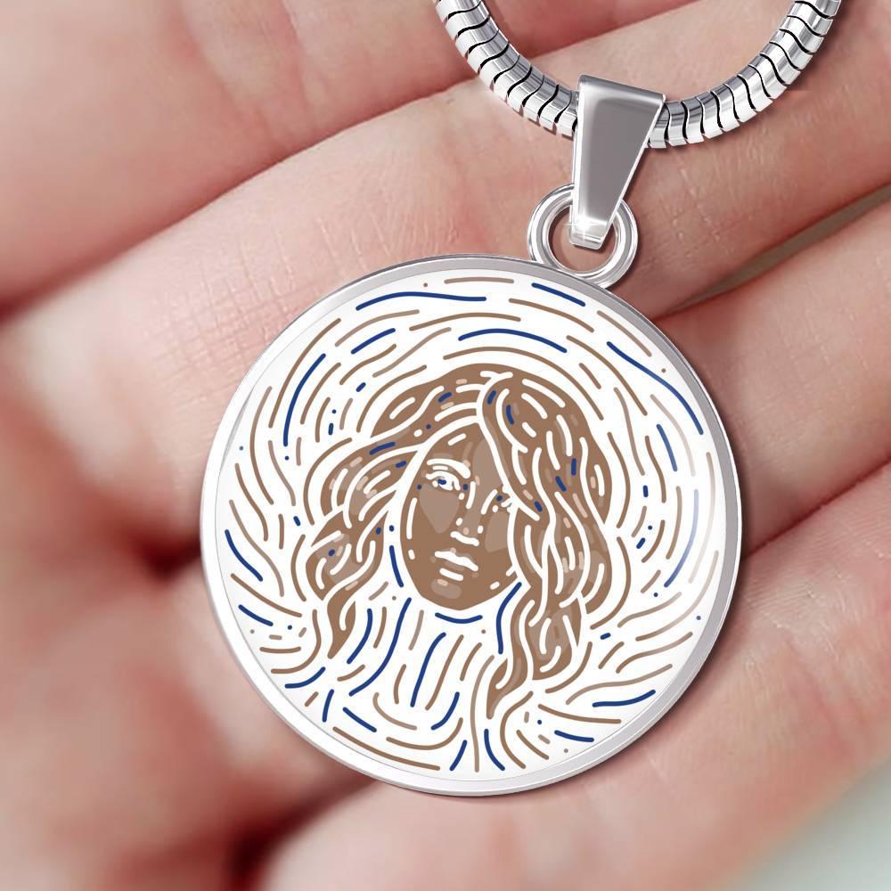 Virgo Zodiac Luxury Stainless Steel or 18k Gold Artistic Necklace - ZodiacFanatic