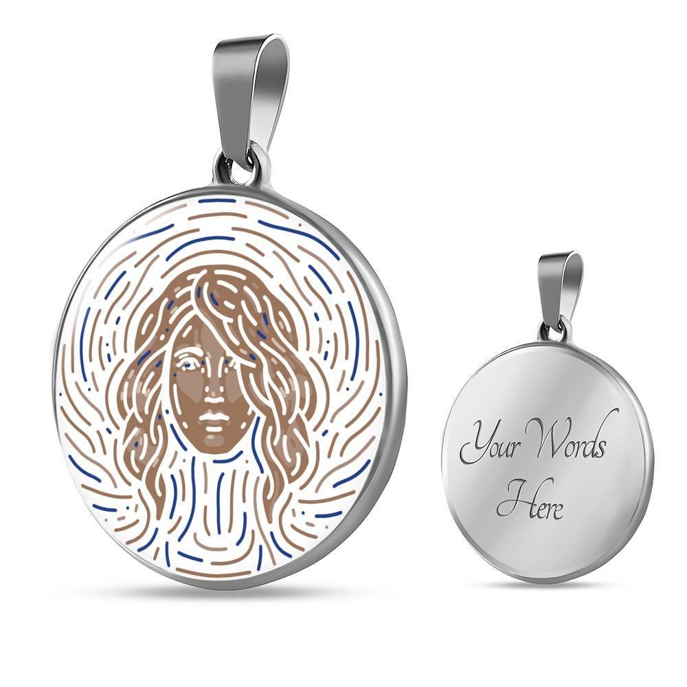 Virgo Zodiac Luxury Stainless Steel or 18k Gold Artistic Necklace - ZodiacFanatic