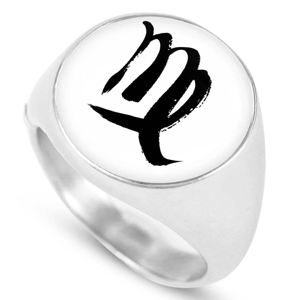 Virgo Zodiac Stainless Steel or 18k Gold Ring - ZodiacFanatic